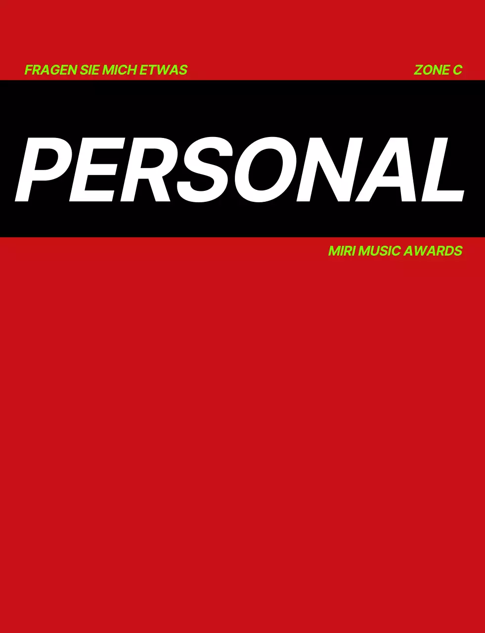 Music Awards Concert Staff Weste mit schwarz weiß fluoreszierendem grünem Symbol Logo