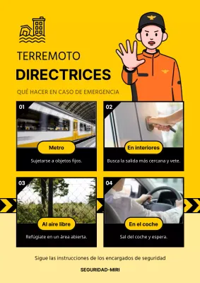 Consejos de evacuación en caso de terremoto