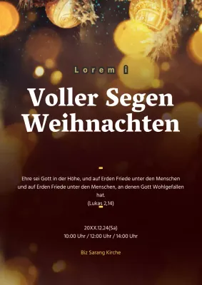 Erntedankgottesdienst zu Weihnachten