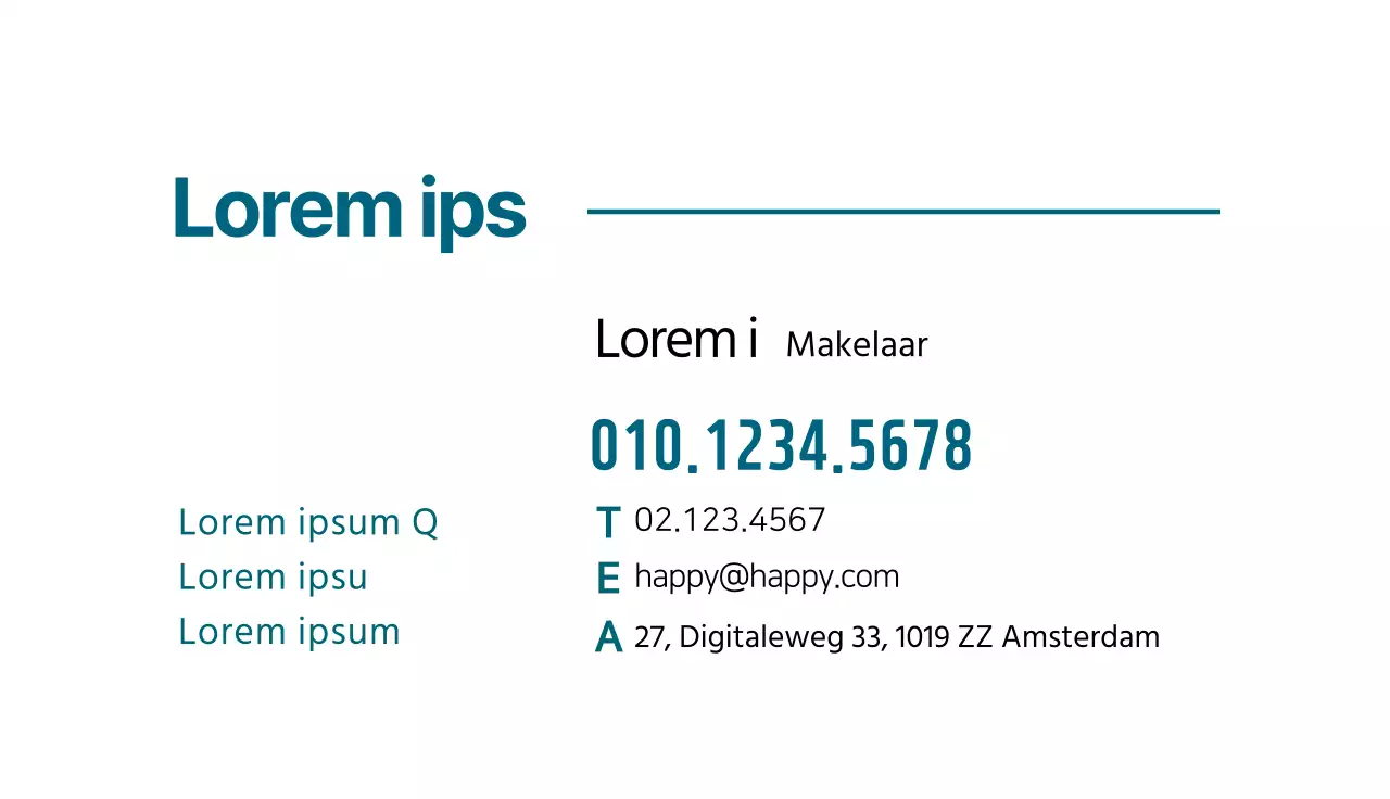 blauwe illustratie logo eenvoudig onroerend goed