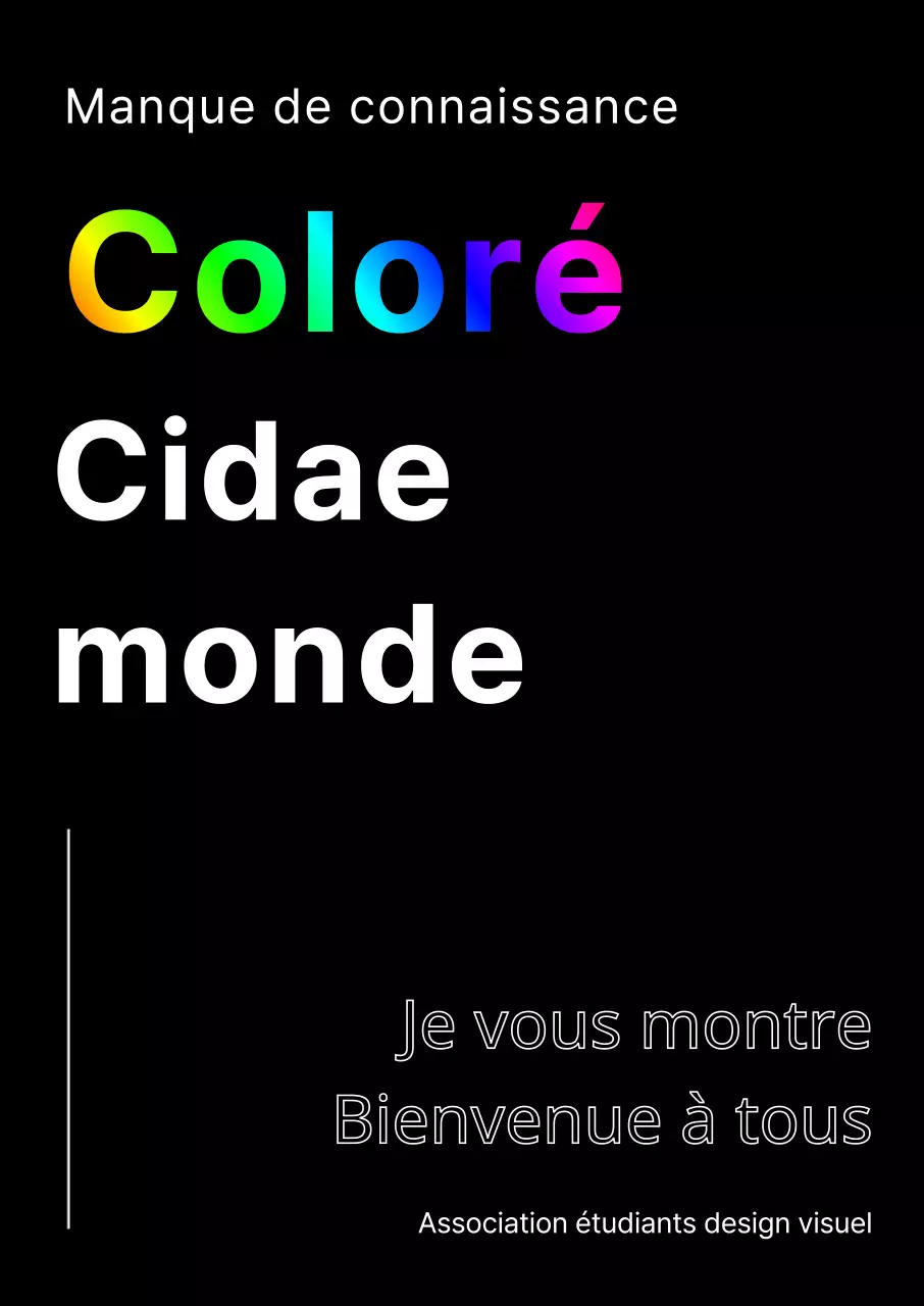 Accueillir les nouveaux étudiants avec un design noir et coloré