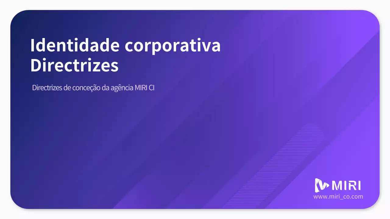 Directrizes da marca corporativa em roxo