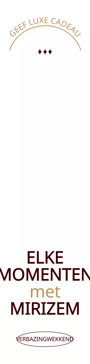 Een schoonheidswinkel promoten met een luxe uitstraling in beige en donkerbruin.