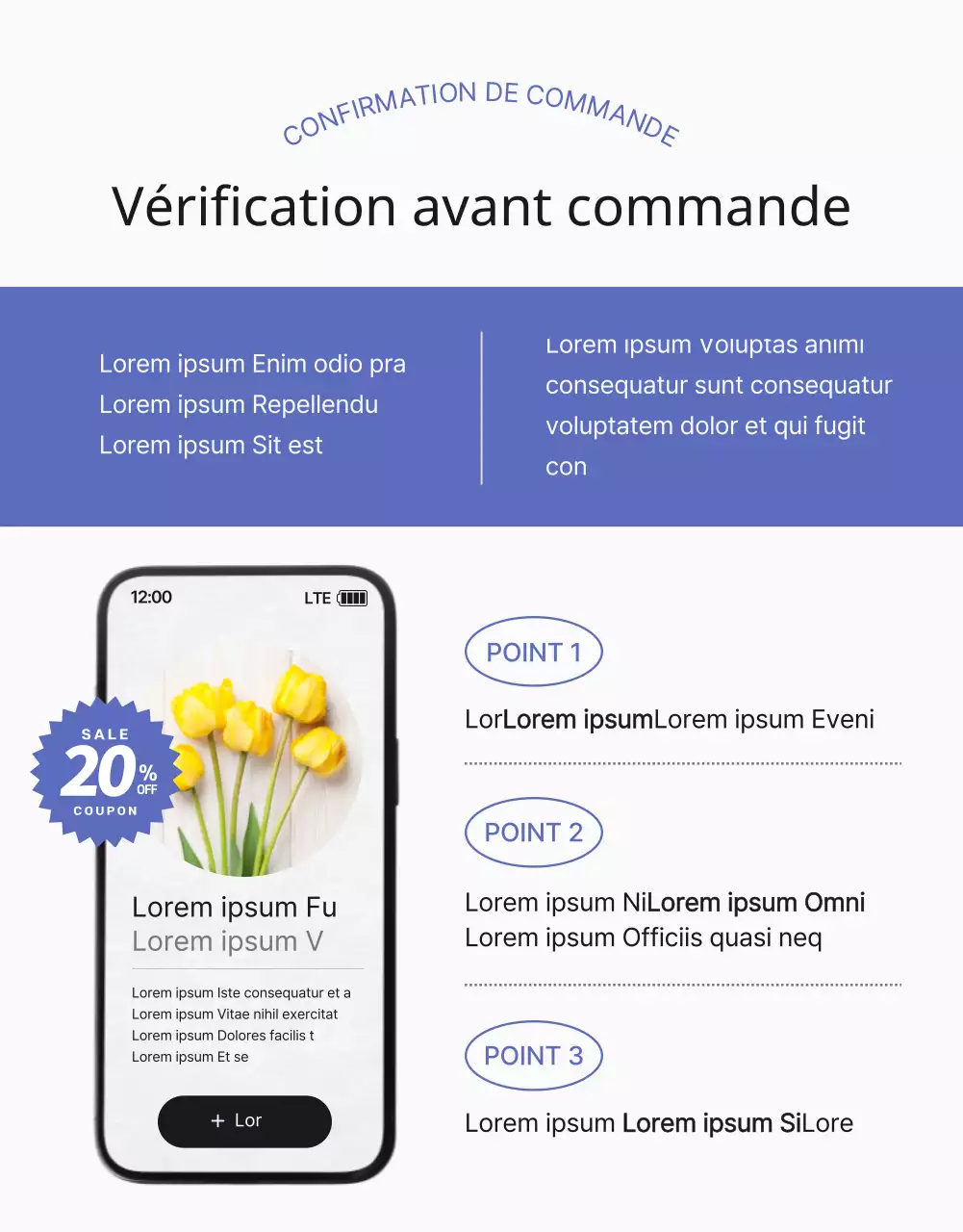 Thème de l'invitation à la livraison de fleurs violettes