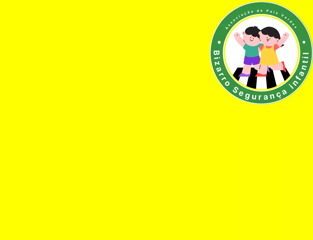 Colete dos pais com logótipo verde e colorido ilustrado com o símbolo da Associação de Pais