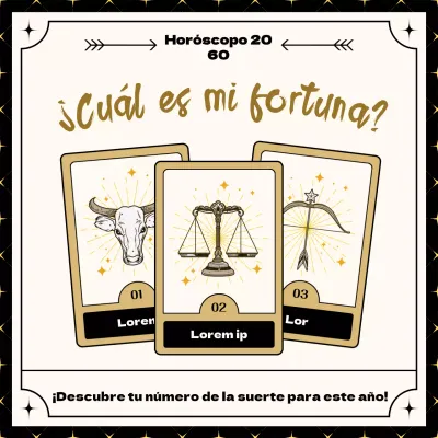 Año Nuevo horóscopo vista de oro beige tarjeta de tarot línea ilustración concepto