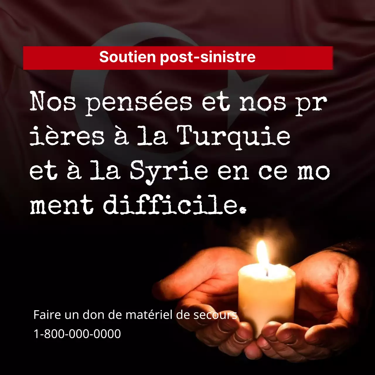 Annonce de soulagement de l'échauffement des bougies sombres