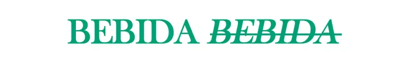 Emotivo y sencillo café estilo papelería textual con repetición de color verde