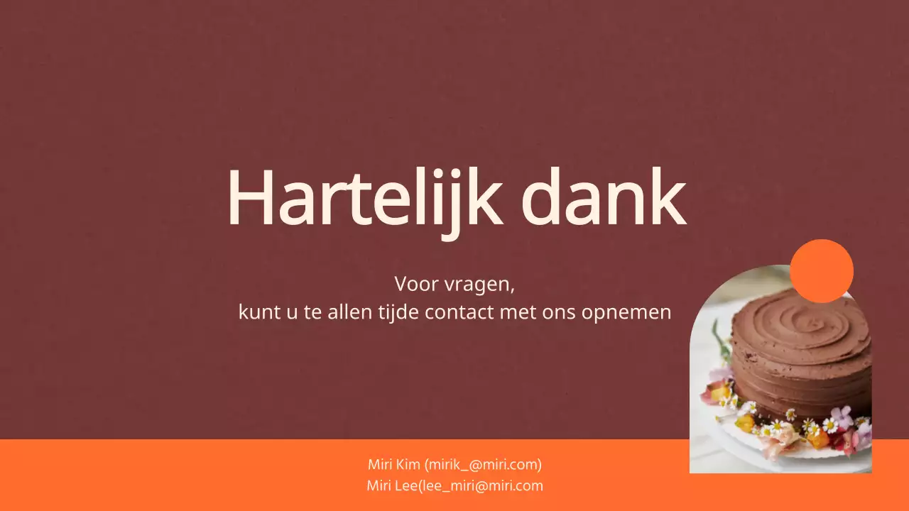 Rustige en eenvoudige Valentijnsdagplanner met oranje accenten op een warme bruine achtergrond