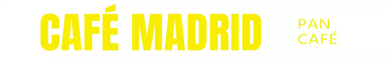 Logotipo de texto sencillo estilo cafetería en amarillo