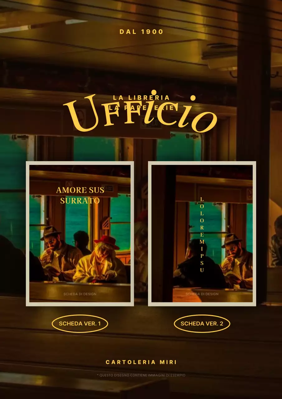 Cartoleria marrone e gialla nuova guida al design dei biglietti da visita