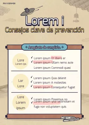 Aviso de concepto de ilustración marrón tradicional