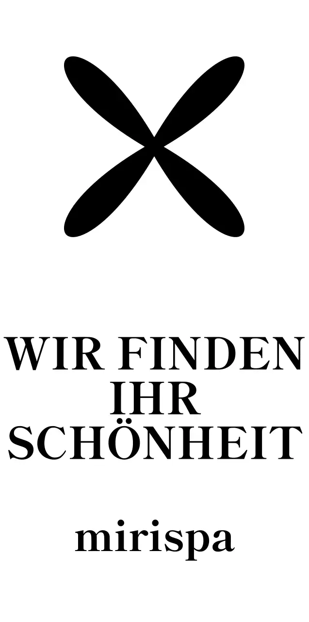 Spa Konzept Design mit schwarzem Symbol Logo