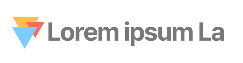 Logo de la Fondation des arts avec des symboles simples en bleu, rouge et jaune