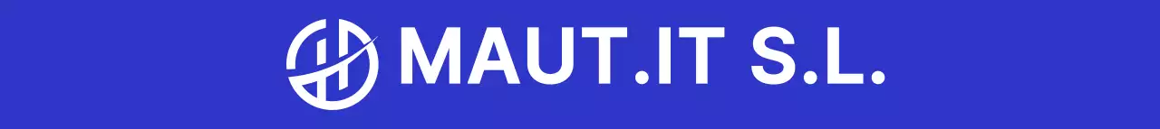 Símbolo sencillo estilo logotipo empresa en azul marino y blanco