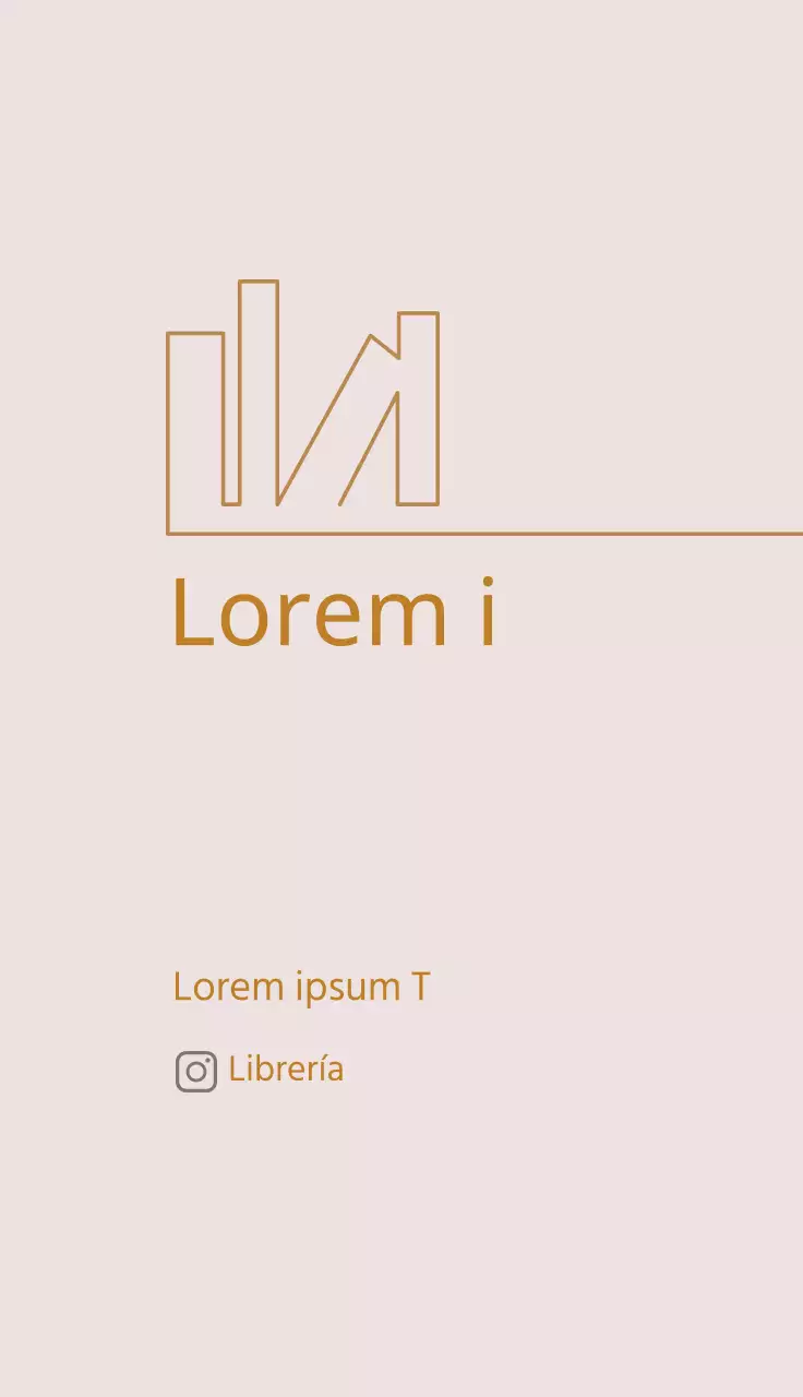 marrón rosa ilustración sencilla librería librería