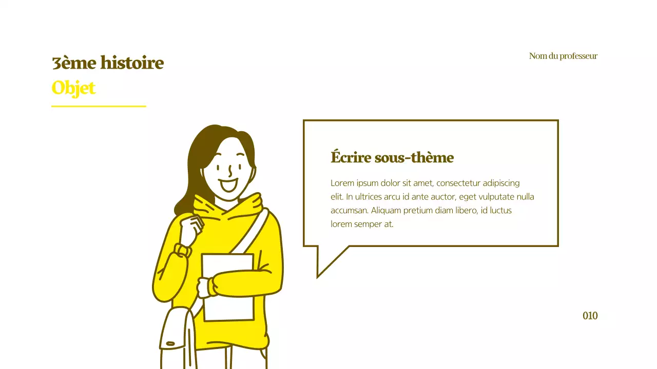 Tutoriel d'illustration de personnages épurés en jaune et marron