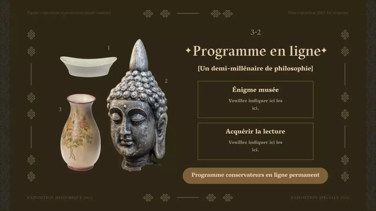 Programme d'exposition du musée Brown tone pour le premier semestre de l'année