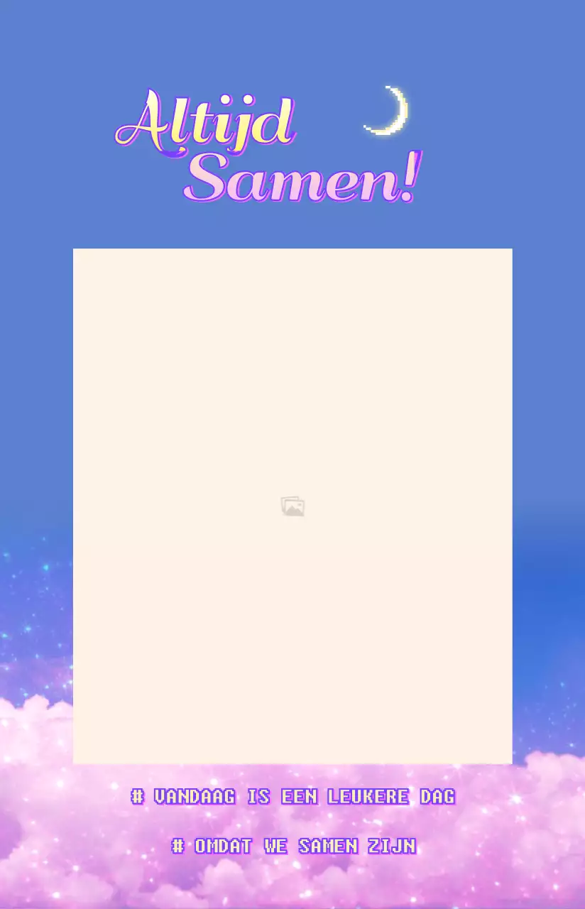 Paarse Dromerige Wolken Concept Foto Layout