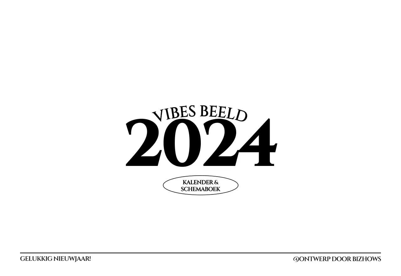 Eenvoudige stijl muurkalender met zwart-wit emotionele reisfotografie concept