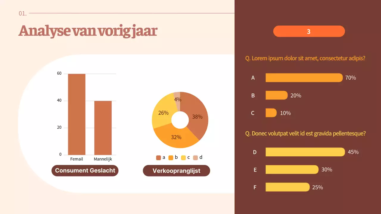Rustige en eenvoudige Valentijnsdagplanner met oranje accenten op een warme bruine achtergrond
