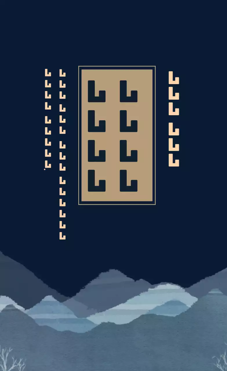 Navy blauw beige geïllustreerd abalone geschenkset verpakkingsetiket