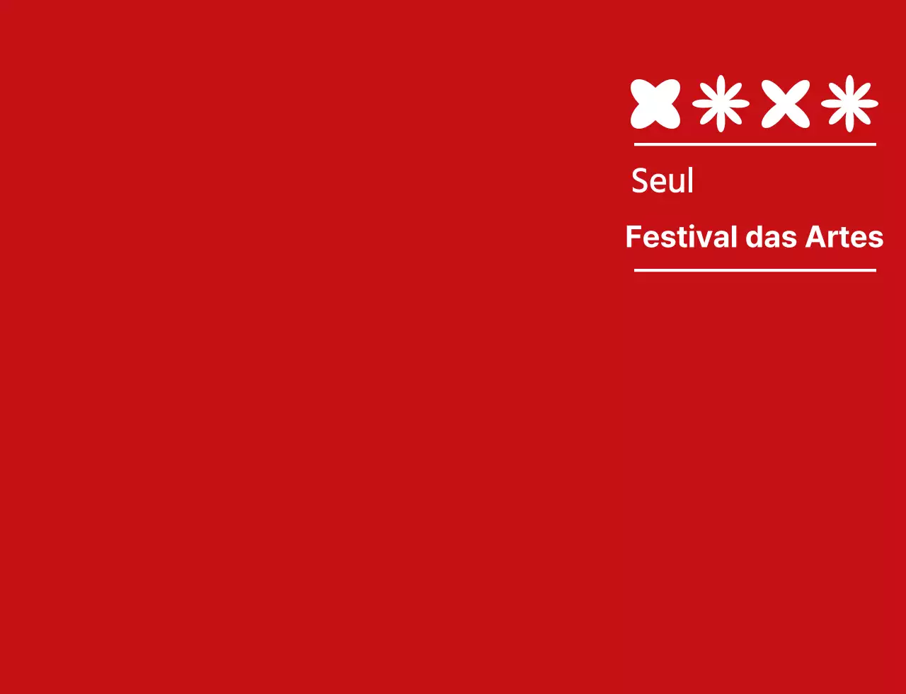 vermelho e branco simples festival de artes símbolo ícone logotipo estilo festival cultural pessoal