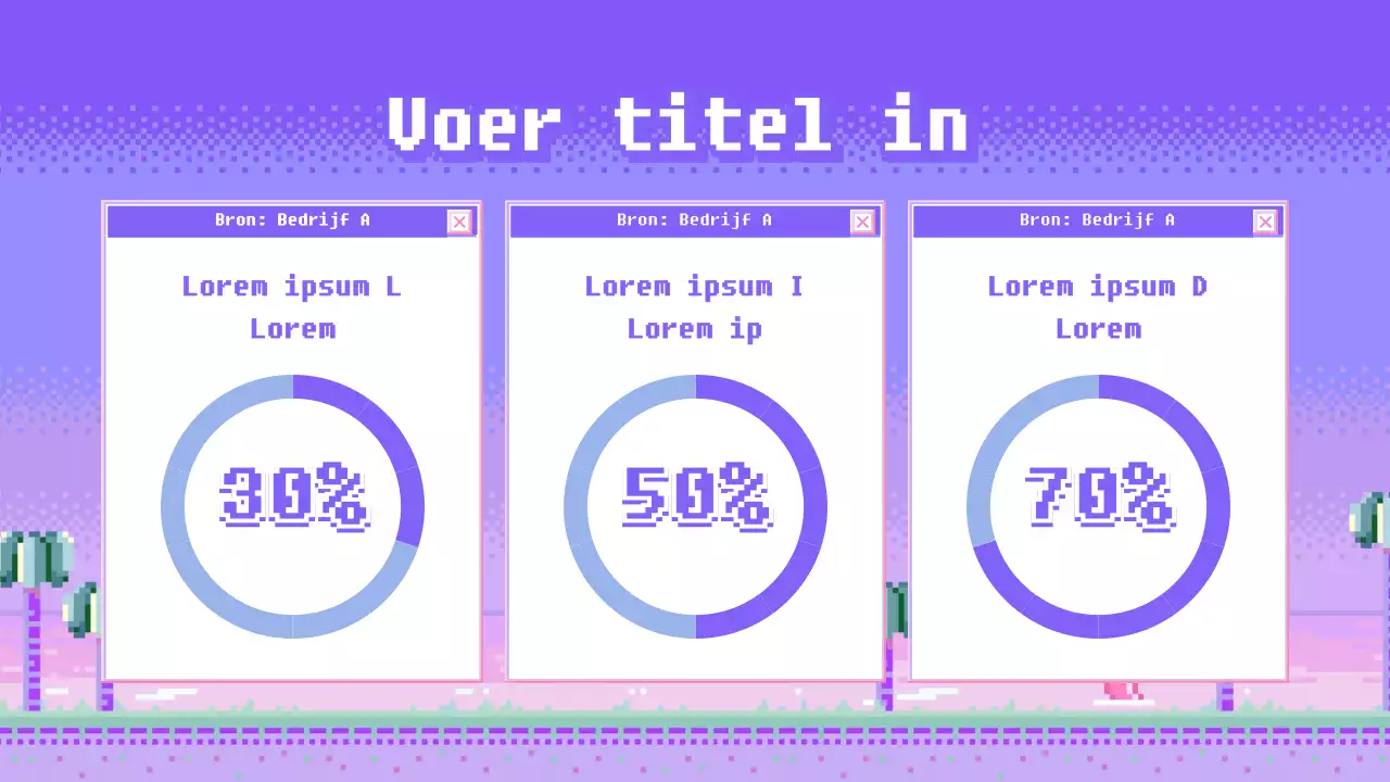 Taartgrafiek ontwerp met roze brusher concept