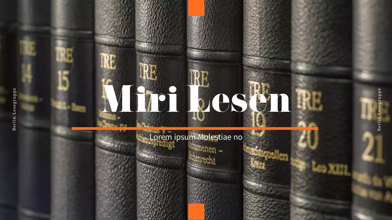 Orange, sauber, modern, Buchklubwerbung in einem buchähnlichen Stil