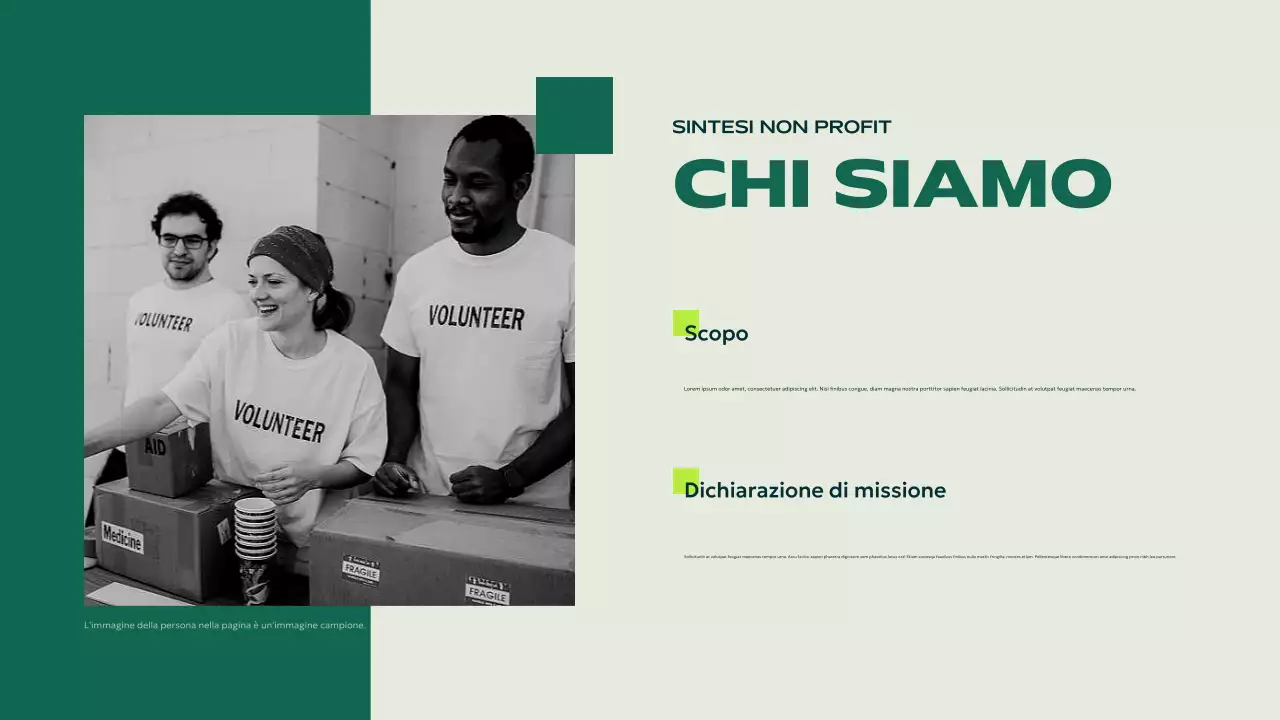 bando verde moderno no-profit