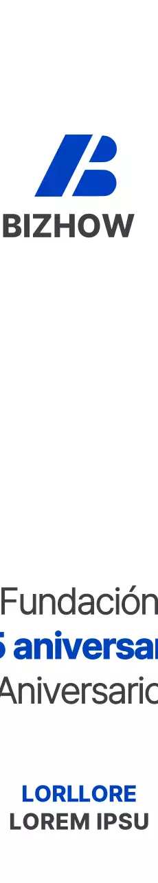 Simple y limpio alfabeto símbolo logotipo estilo empresa en azul y gris