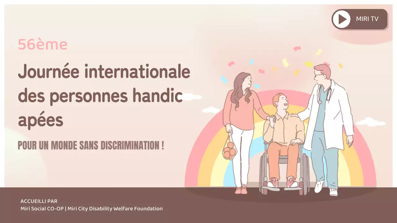 publicité pour la journée rose des handicapés