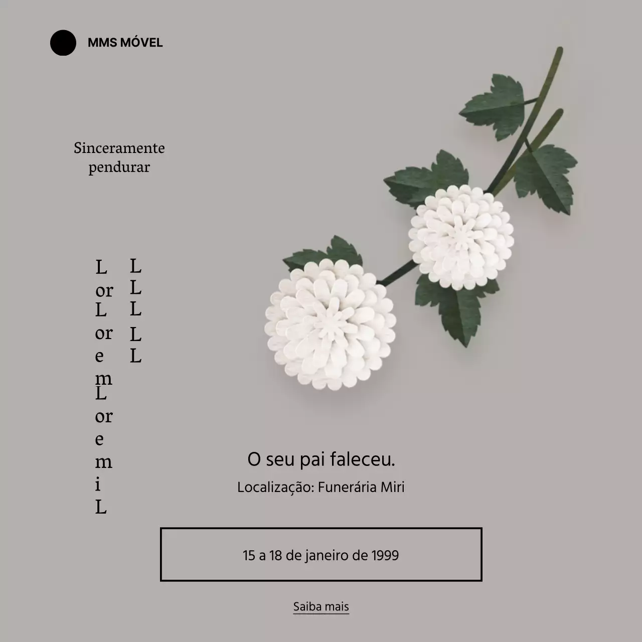 Condolências