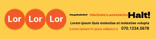 Werben Sie für Ihre Immobilie mit gelb-orangenen Akzenten