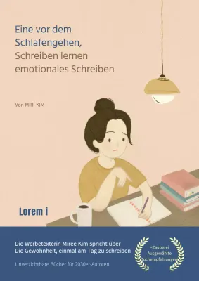 Einband mit emotionaler Schriftillustration in beige-braunen Tönen