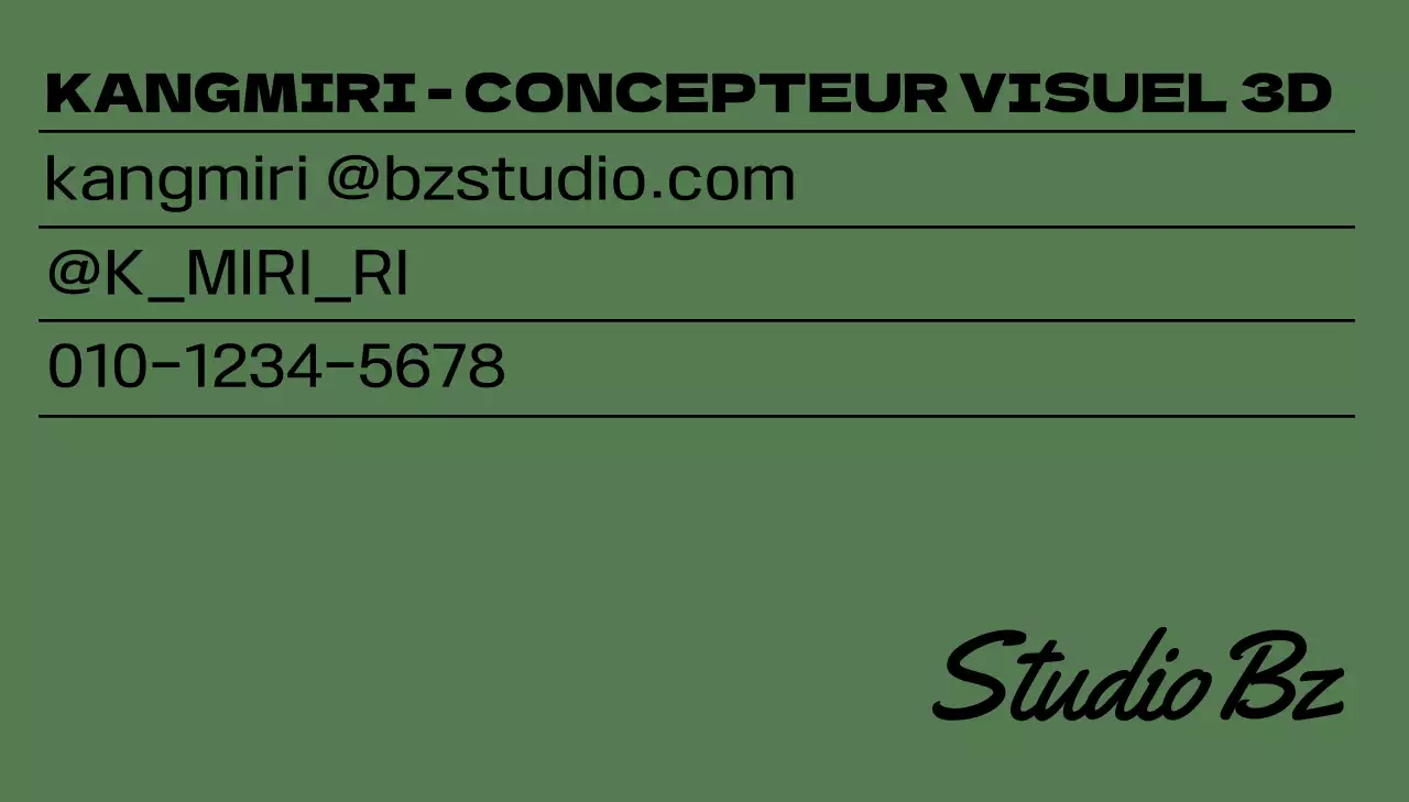 Design épuré avec texte dans des couleurs calmes et élégantes