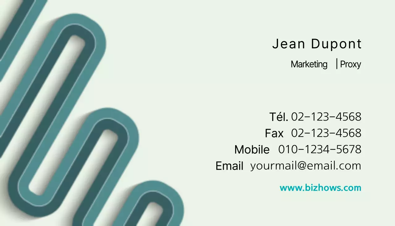 Carte de visite à motif d'infographie