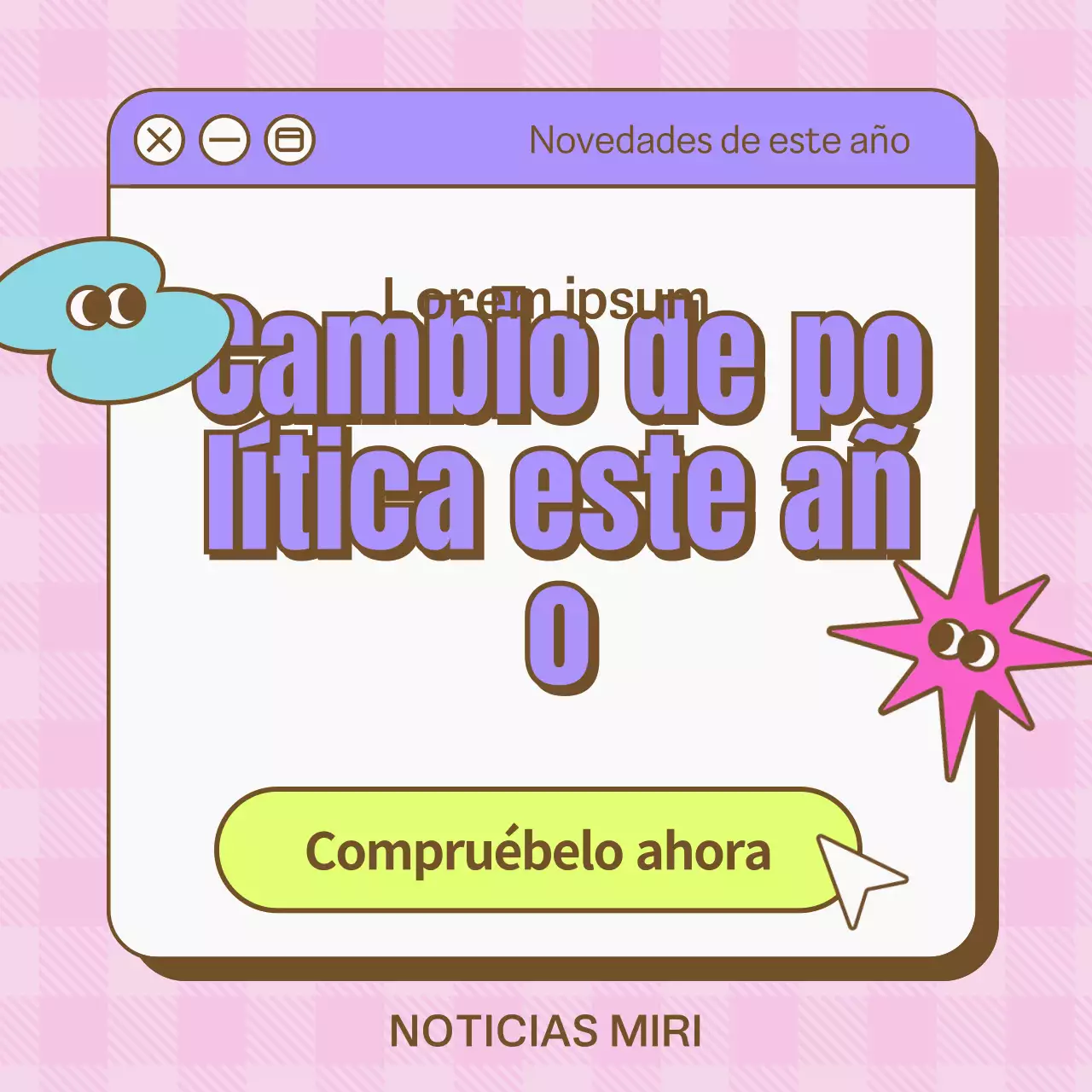 Bonita guía política con el concepto de barra de búsqueda en Internet de color morado