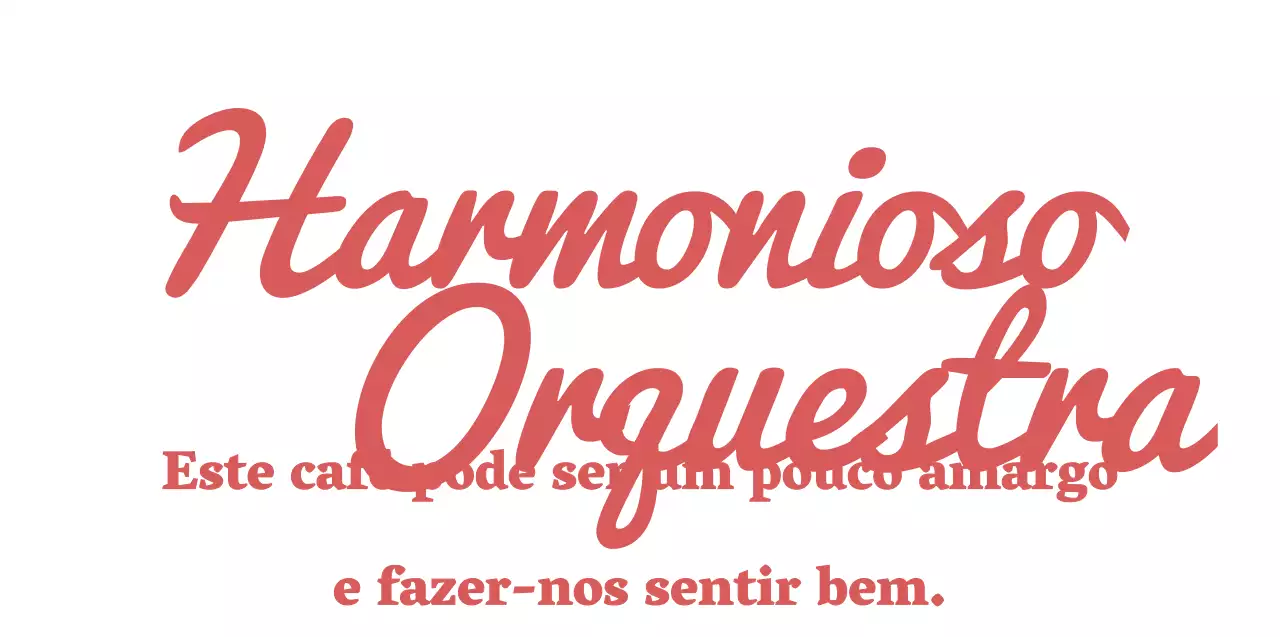 Para um café de conceito sofisticado com texto em inglês a vermelho.