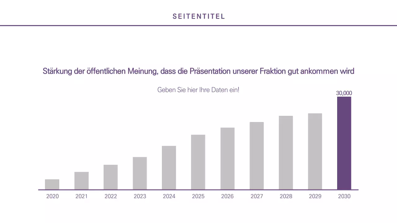 Vertikale Infografik in Lila