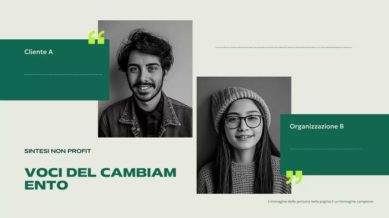 bando verde moderno no-profit