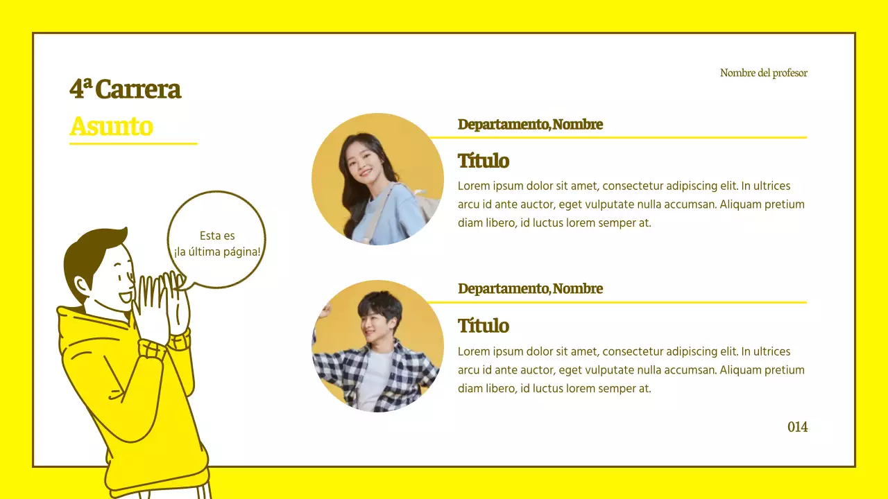 Tutorial de ilustración de personajes limpios en amarillo y marrón