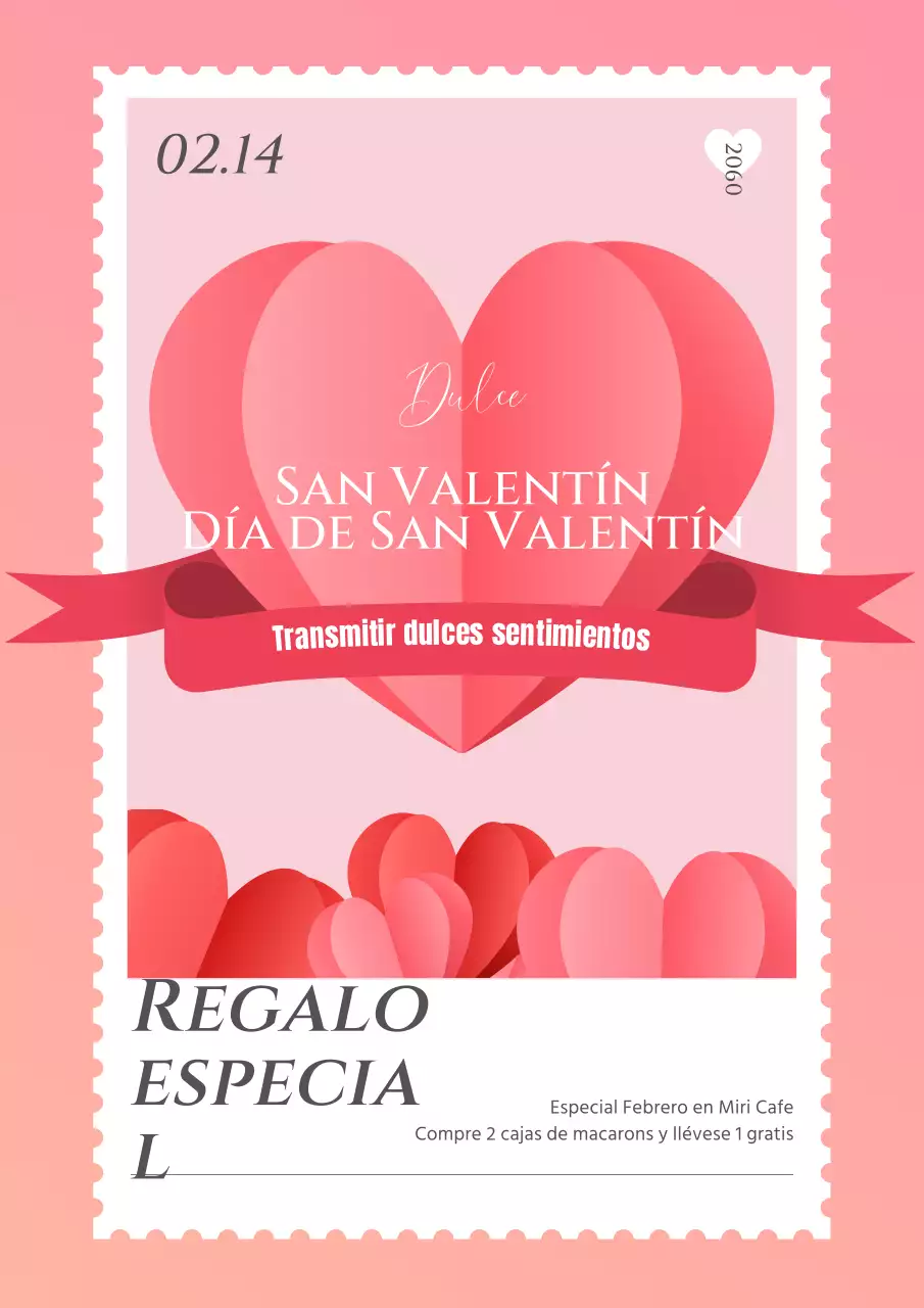 Evento del Día Blanco con marco de sello de corazón rosa
