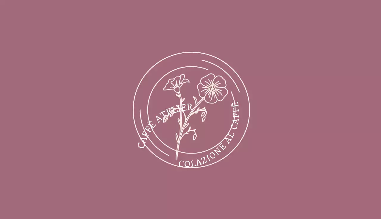 Illustrazione rosa semplice caffè