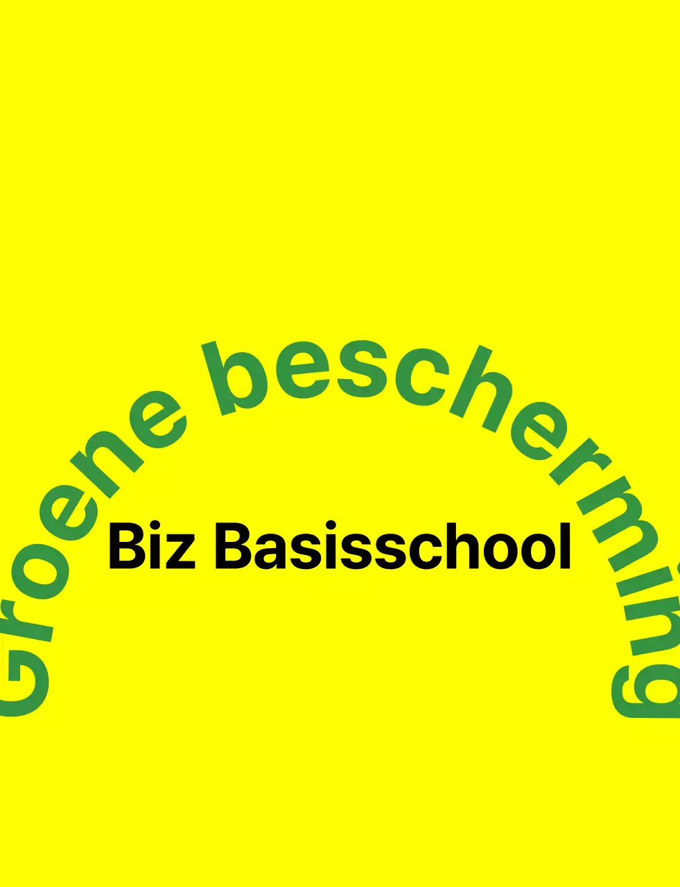 Oudervest met groen en kleurrijk geïllustreerd logo van de oudervereniging