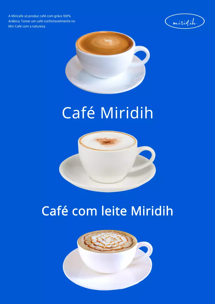 Café de design elegante com um conceito azul