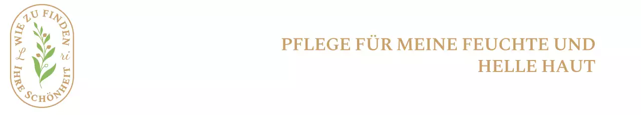 Ein einfaches und emotionales Ambiente-Logo in Braun und Grün, um für Ihr Haut- und Kosmetikgeschäft zu werben.