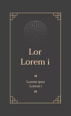 Donkergrijs geïllustreerd verpakkingsetiket voor geschenkset