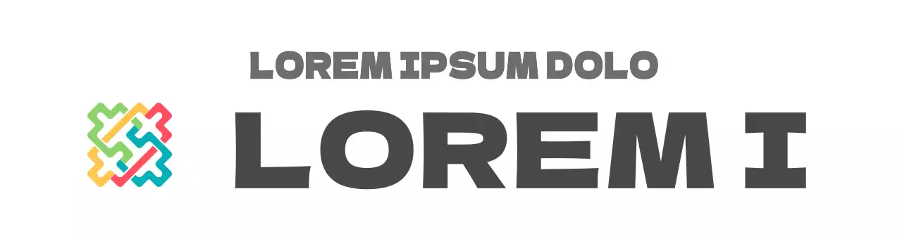 Ein einfaches, klares Symbollogo in der koreanischen Tradition der fünfeckigen Farben Werbematerial für die Kulturstiftung