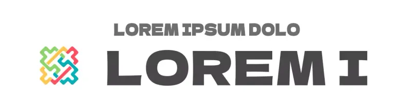 Ein einfaches, klares Symbollogo in der koreanischen Tradition der fünfeckigen Farben Werbematerial für die Kulturstiftung